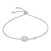 Bracelet Fossil Elliott argent nacre et oxydes