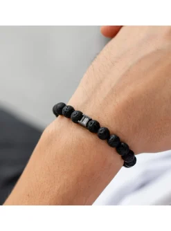 Bracelet Gemini Black Lava M
