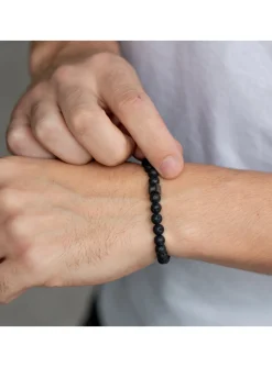 Bracelet Gemini Black Lava 6mm S