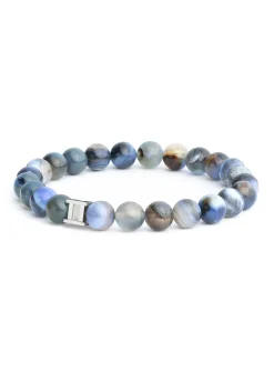 Bracelet Gemini Indigo agathe bleue