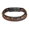 Bracelet Gemini Triple Brown oeil de tigre
