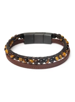 Bracelet Gemini Triple Brown oeil de tigre