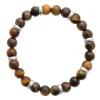 Bracelet homme Brillaxis perles oeil de tigre