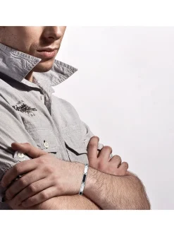 Bracelet homme Brillaxis acier et carbone