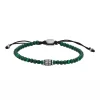 Bracelet homme Fossil perles en malachite