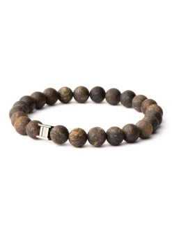 Bracelet homme Gemini Alpha Mat Brown bronzite