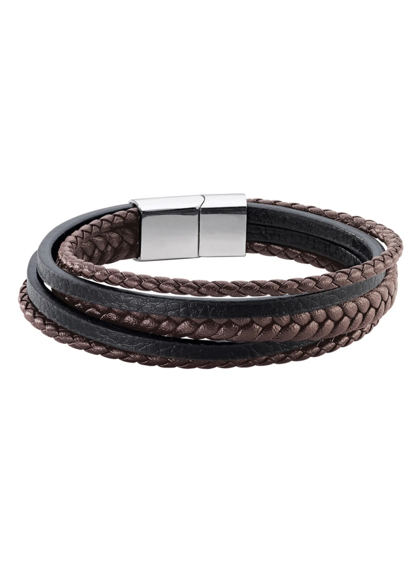 Bracelet homme Jourdan Byron marron et noir