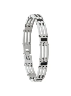 Bracelet homme Jourdan Danaos acier et carbone