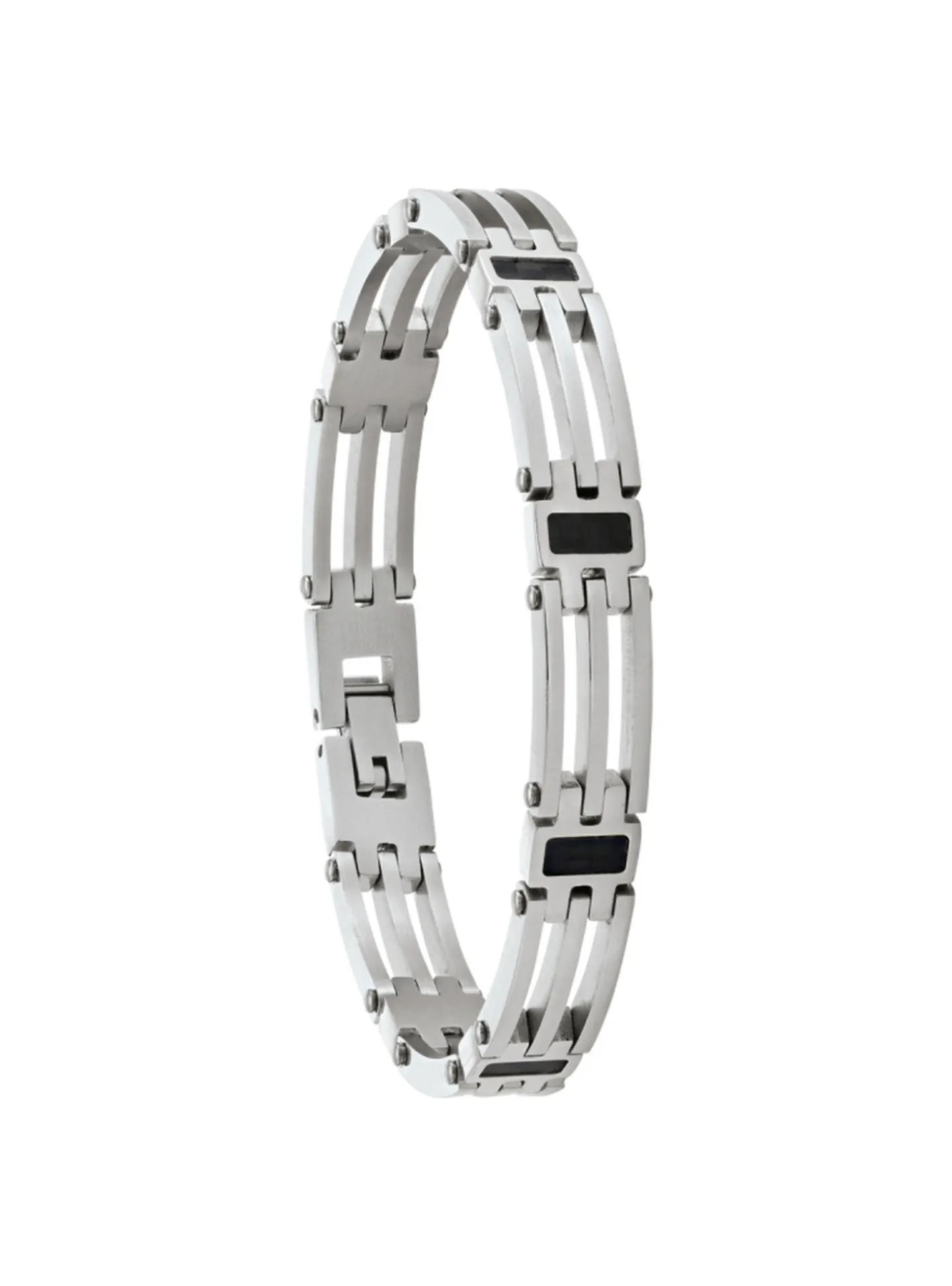 Bracelet homme Jourdan Danaos acier et carbone