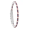 Bracelet homme Jourdan Dixon bleu blanc rouge