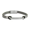 Bracelet homme Jourdan Donovan_x005f_x000D_acier et cuir vert