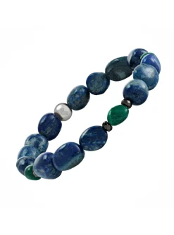 Bracelet homme Jourdan Mauna lapis, hématite, jaspe