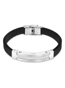 Bracelet Homme Lotus Style acier et silicone
