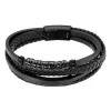 Bracelet homme Lotus Style Men In Black 4 rangs