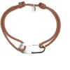Bracelet homme Olivier Lafond Maxime lisse et brossé_x005f_x000D_lien rouge et vert