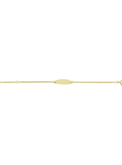 Bracelet identité bébé or jaune 9 carats