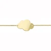 Bracelet identité bébé plaque nuage or 9 carats