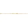 Bracelet identité Brillaxis perles or jaune_x005f_x000D_18 carats
