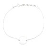Bracelet identité Saunier argent plaque ronde