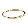 Bracelet jonc Agatha Lisa argent doré