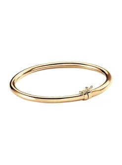 Bracelet jonc Agatha Lisa argent doré