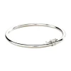 Bracelet jonc Agatha Lisa argent lisse