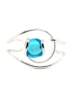 Bracelet jonc Andréa Marazzini Nautilus turquoise