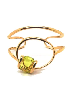Bracelet jonc Andrea Marazzini Musa Citrino doré