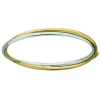 Bracelet jonc Brillaxis bicolore or 9 carats
