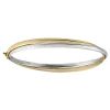 Bracelet jonc Brillaxis or bicolore 18 carats