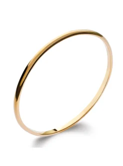 Bracelet jonc Brillaxis plaqué or 4 mm