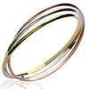 Bracelet jonc Brillaxis tricolore 67mm