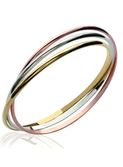 Bracelet jonc Brillaxis tricolore 67mm