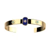Bracelet jonc Les Cadettes Felicidad laque bleue