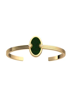 Bracelet jonc Les Cadettes Météore laiton doré