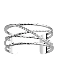 Bracelet jonc Les Georgettes Swing argenté 25mm_x005f_x000D_Collection Les Créatives