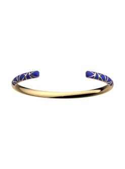 Bracelet jonc Les Georgettes Ibiza bandeau bleu_x005f_x000D_Collection Les Cadettes