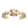 Bracelet jonc Les Georgettes collection Rosace_x005f_x000D_14 mm doré