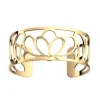 Bracelet jonc Les Georgettes Flora doré 25mm