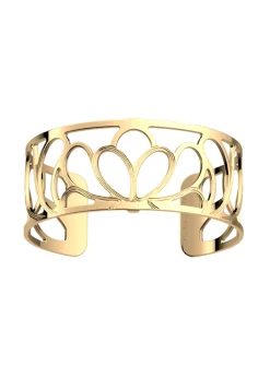 Bracelet jonc Les Georgettes Flora doré 25mm