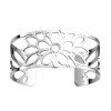 Bracelet jonc Les Georgettes collection dalhia_x005f_x000D_argenté 25 mm