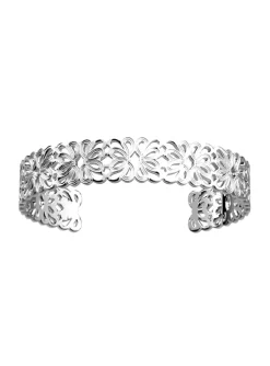 Bracelet jonc Les Georgettes collection Flora_x005f_x000D_argenté