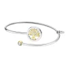 Bracelet jonc Lotus acier bicolore arbre de vie