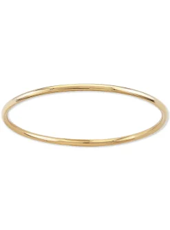 Bracelet jonc massif Brillaxis or 18 carats fil 2mm