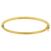 Bracelet jonc ouvrant or jaune 9 carats