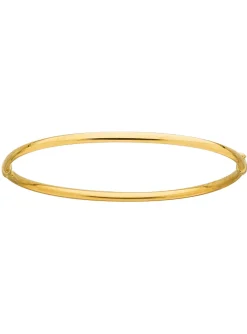 Bracelet jonc ouvrant rigide or 18 carats 3 mm