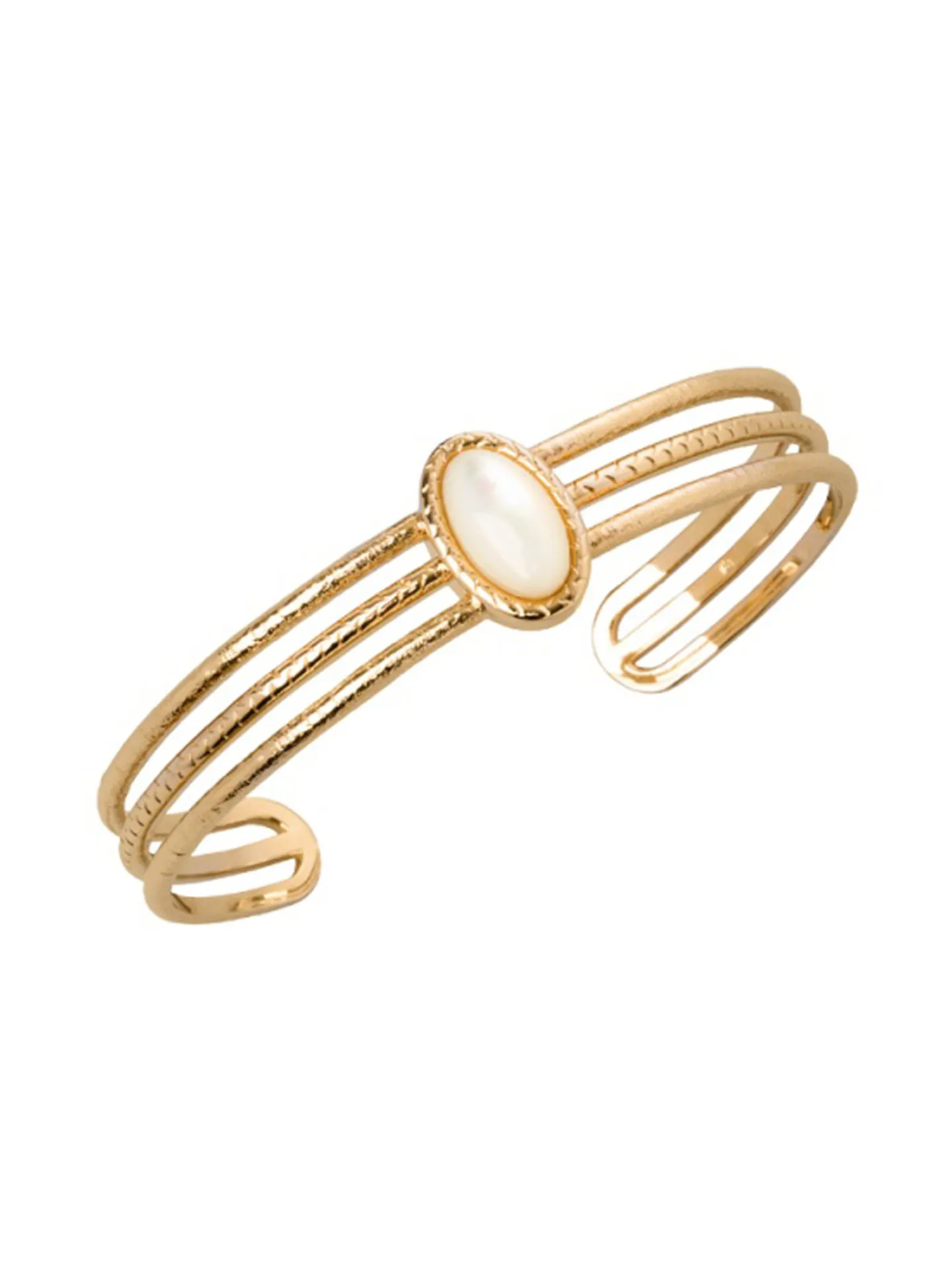 Bracelet jonc Saunier Aussière doré