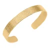 Bracelet jonc Saunier Granit doré