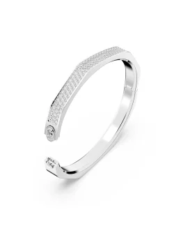 Bracelet Jonc Swarovski Dextera argenté_x005f_x000D_Taille M