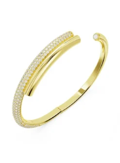 Bracelet jonc Swarovski Dextera doré M